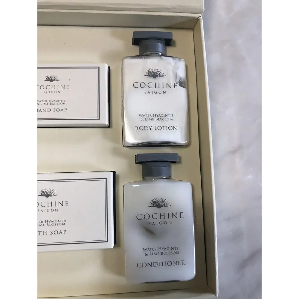 New In Box Cochine Saigon Shampoo Conditioner Soaps Water Hyacinth And Lime